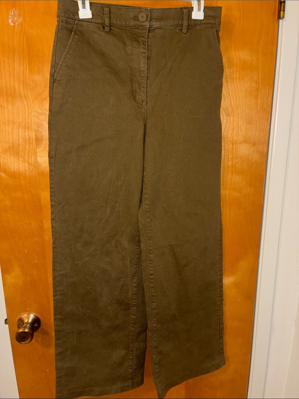 Oak Fort Olive Green Straight-Leg Pants Sz 8